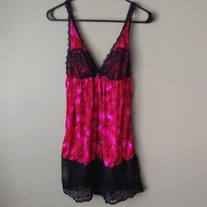 Smart & Sexy pink heart babydoll sleepwear